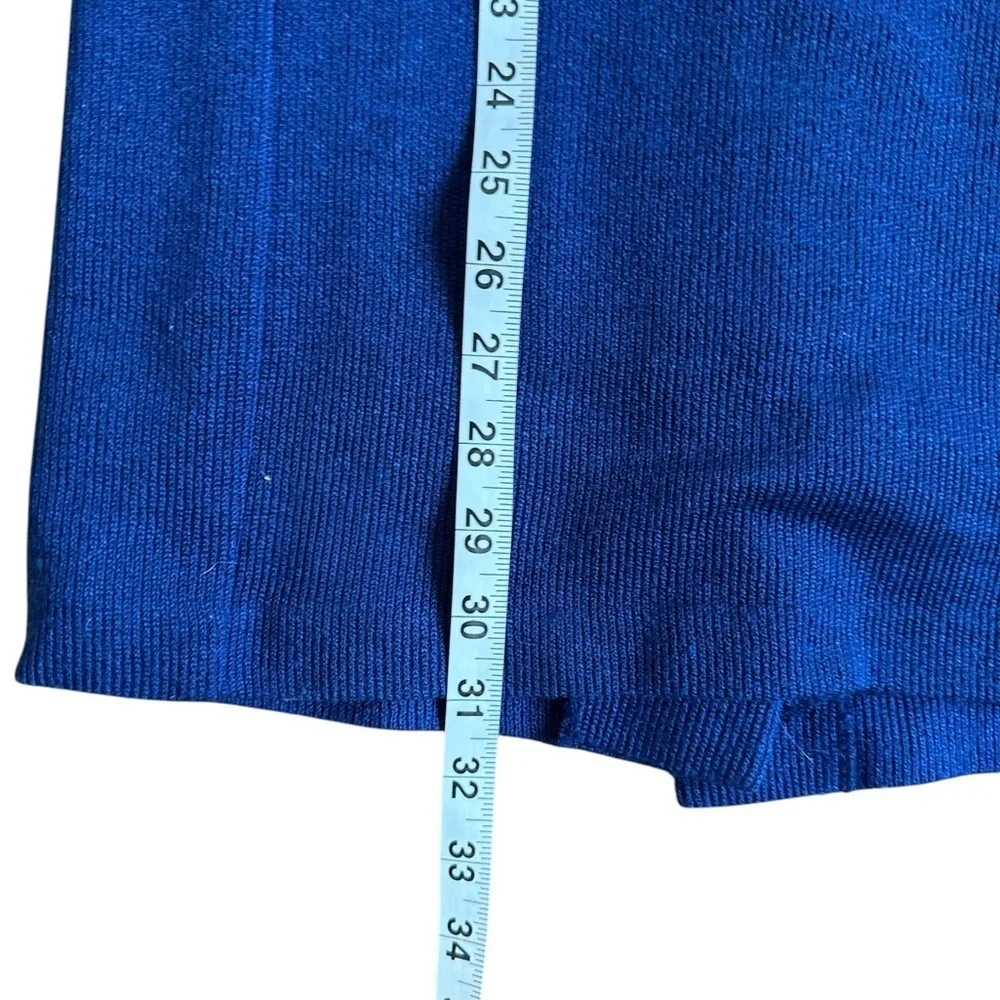 Nilani Royal Blue Knit Midi Skirt Women’s M/L Elastic Waist Casual Sporty - Picture 7 of 8